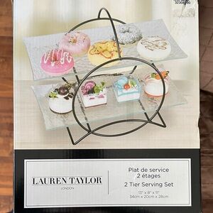 Lauren Taylor 2 Tier Serving Set